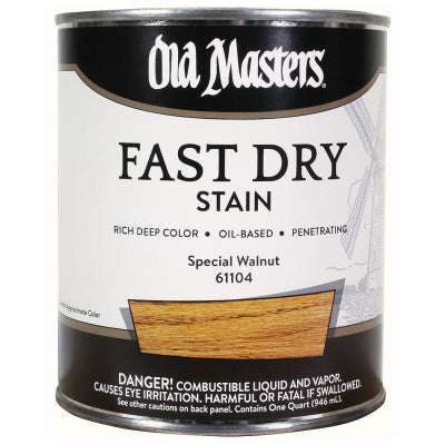Fast Dry Stain, Oil-Based, Special Walnut, 1-Qt.