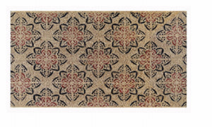 Coir Door Mat, Flower, 18 x 30-In.