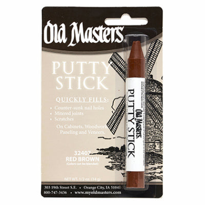 Putty Stick, Fills Nail Holes & More, Red Brown