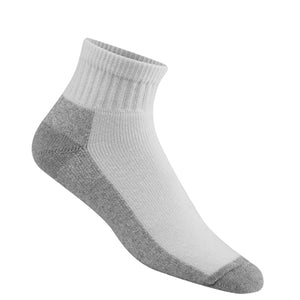 At Work Quarter Socks, White, Large, 3-Pk.