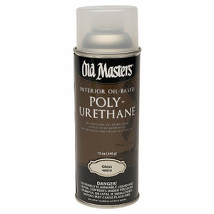 Polyurethane, Oil-Based, Gloss, Clear, Spray, 12.8-oz.