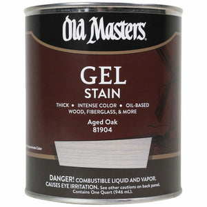 Gel Stain, Oil-Based, Aged Oak, 1-Qt.