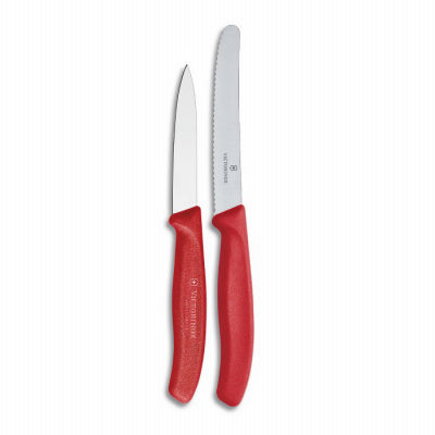 Swiss Classic Utility & Paring Knife, Red Handle