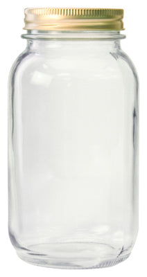 Glass Canning Jars, 1-Qt, 12-Pk.