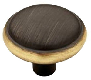 Cabinet Knob, Domed, Bronze & Gold