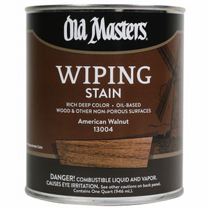 Wiping Stain, Oil-Based, American Walnut, 1-Qt.
