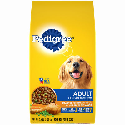 Dog Food, Adult Complete Nutrition Roasted Chicken, Rice & Vegetables, 3.5-Lbs.
