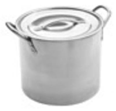 Stock Pot, Brushed Stainless Steel, 16-Qts.
