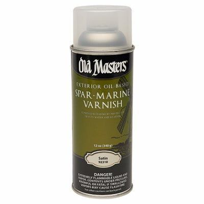 Exterior Spar-Marine Varnish, Oil-Based, Satin, Clear, 12.8-oz.