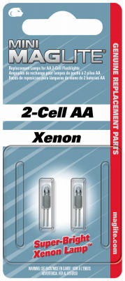 2-Pack 'AA' XENON Mini Incandescent Replacement Lamp