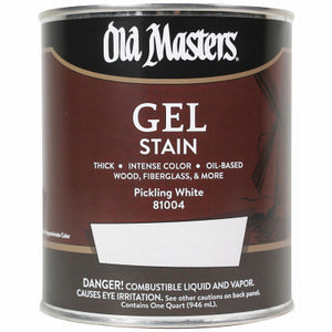 Gel Stain, Oil-Based, Pickling White, 1-Qt.