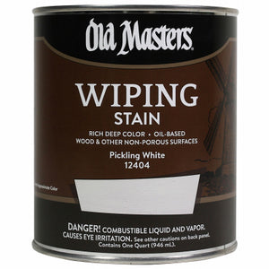 Wiping Stain, Oil-Based, Pickling White, 1-Qt.