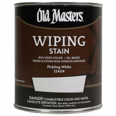 Wiping Stain, Oil-Based, Pickling White, 1-Qt.