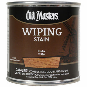 Wiping Stain, Oil-Based, Cedar, 1/2-Pt.