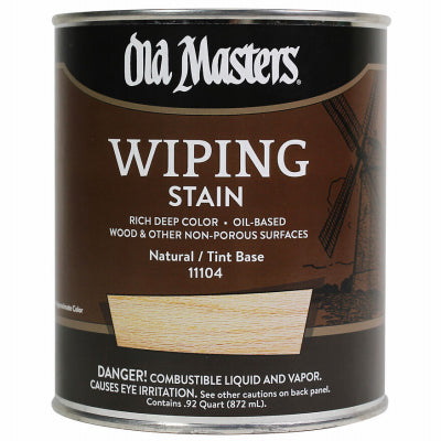 Wiping Stain, Oil-Based, Natural, 1-Qt.