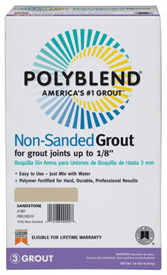 Non-Sanded Grout, Bright White, 10-Lbs.