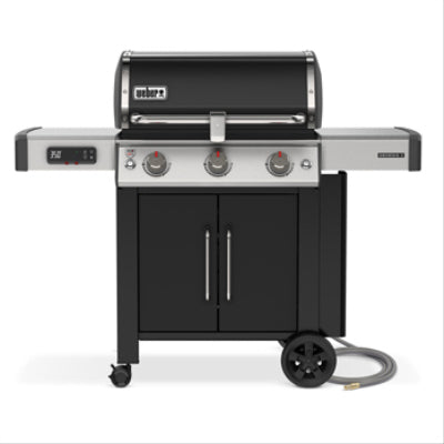 Genesis II EX-315 LP Gas Grill, 3 Burners, 39,000 BTUs, Smart Tech Integration, Black