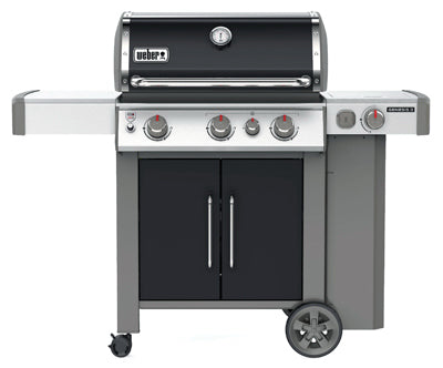 Genesis II E-335 3-Burner LP Gas Grill, 39,000-BTUs + Side & Sear Burners, Black