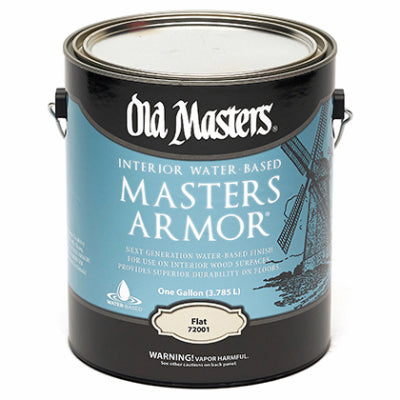 Masters Armor, Water-Based, Flat, Clear, 1-Gallon