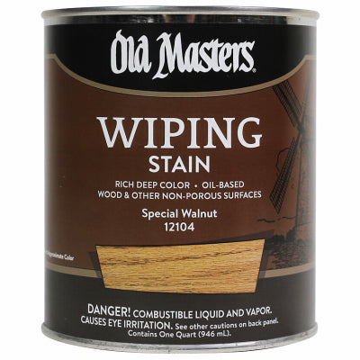 Wiping Stain, Oil-Based, Special Walnut, 1-Qt.