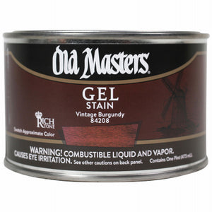 Gel Stain, Oil-Based, Vintage Burgundy, 1-Pt.