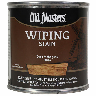 Wiping Stain, Oil-Based, Dark Mahogany, 1/2-Pt.