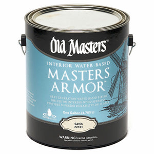 Masters Armor, Water-Based, Satin, Clear, 1-Gallon