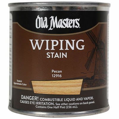 Wiping Stain, Oil-Based, Pecan, 1/2-Pt.