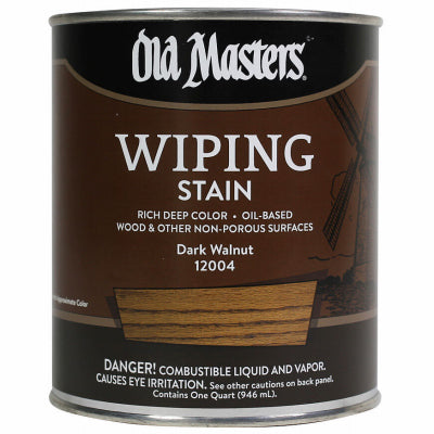 Wiping Stain, Oil-Based, Dark Walnut, 1-Qt.