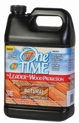 Wood Preservative Stain & Sealer, Natural Finish, 1-Gallon