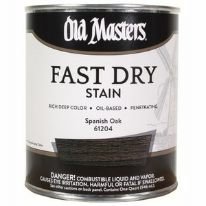 Fast Dry Stain, Oil-Based, Spanish Oak, 1-Qt.
