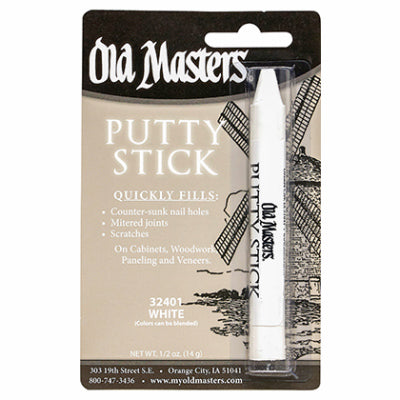 Putty Stick, Fills Nail Holes & More, White