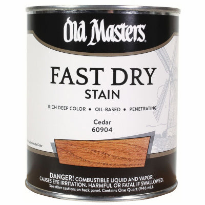 Fast Dry Stain, Oil-Based, Cedar, 1-Qt.