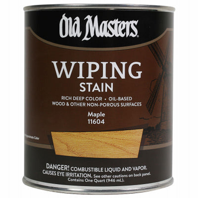 Wiping Stain, Oil-Based, Maple, 1-Qt.