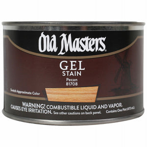 Gel Stain, Oil-Based, Pecan, 1-Pt.