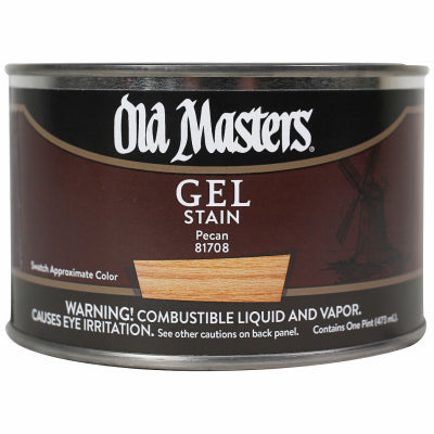 Gel Stain, Oil-Based, Pecan, 1-Pt.