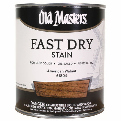 Fast Dry Stain, Oil-Based, American Walnut, 1-Qt.