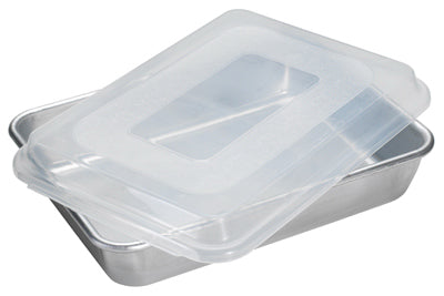 Cake Pan With Lid, Aluminum, 9 x 13-In. Rectangular