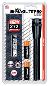 LED Mini Flashlight, "AA", Black