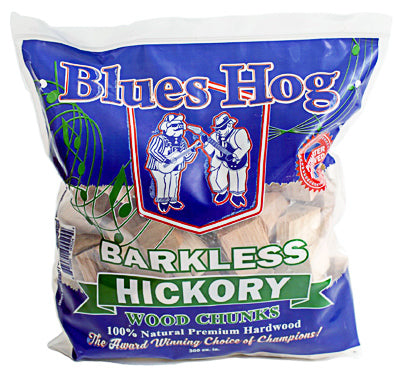 Wood Chunks, Barkless Hickory, 300-Cu. in. Bag