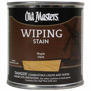 Wiping Stain, Oil-Based, Maple, 1/2-Pt.