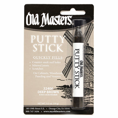 Putty Stick, Fills Nail Holes & More, Deep Brown
