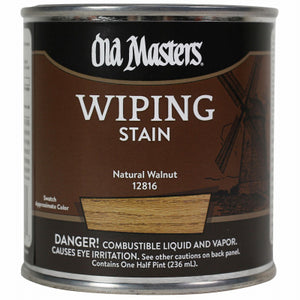 Wiping Stain, Oil- Based, Natural Walnut, 1/2-Pt.