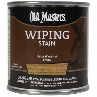 Wiping Stain, Oil- Based, Natural Walnut, 1/2-Pt.