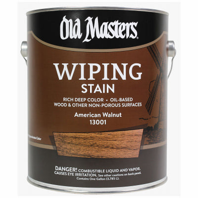 Wiping Stain, Oil-Based, American Walnut, 1-Gallon