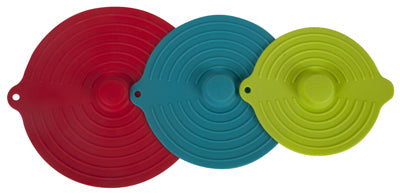 Silicone Suction Lid, 3-Pc., Assorted Colors