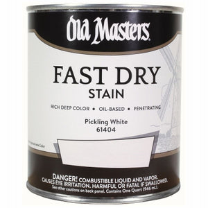 Fast Dry Stain, Oil-Based, Pickling White, 1-Qt.
