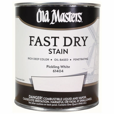 Fast Dry Stain, Oil-Based, Pickling White, 1-Qt.