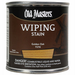 Wiping Stain, Oil-Based, Golden Oak, 1/2-Pt.