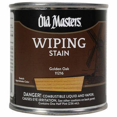 Wiping Stain, Oil-Based, Golden Oak, 1/2-Pt.